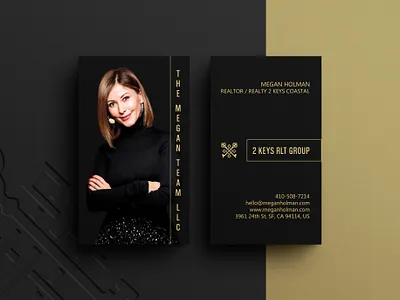 REALTY BUSINESS CARDS (portrait) adaptable business cards logo minimalist photography professional real estate realtor realty vertical