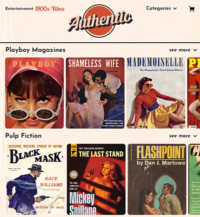 Retro website Ui