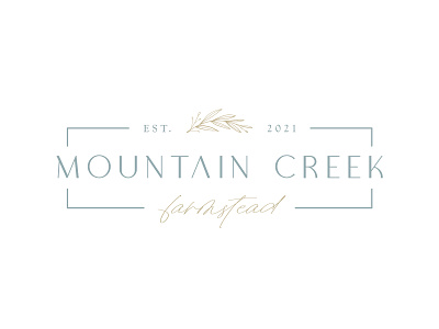 Mountain Creek Farmstead Logo farm farmstead logo logodesign venue