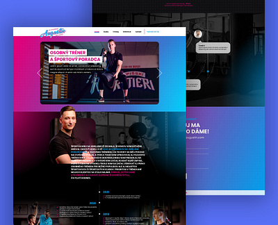 Web design: personal fitness trainer design fitness web design