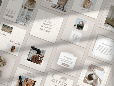 Instagram Posts instagram design instagram post instagram stories instagram template instgram neutral colors instgaram neutral colors instgaram nude social media theme
