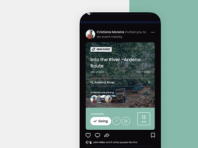 Mobile Design Social Network — Jeep Routes App app card event gps jeep mobile mobile app mobile app design mobile ui nature product product design route socialmedia socialnetwork ui uiux user interface