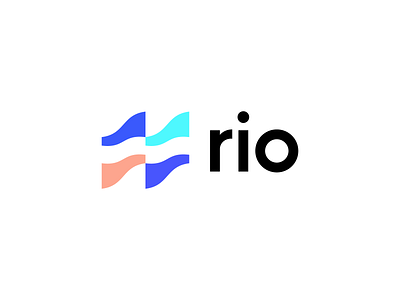 “Rio” is a river in Spanish (logo proposal) bold brand brand identity branding design graphic design icon illustration logo logo design logo mark minimal modern rampa rio river spanish typography ui vector
