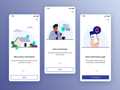 Onboarding illustrations app illustration insurance onboarding ui