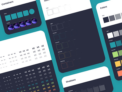 CryptoHunt Design System | Core styles design design system sketch style guide style guides typography ui ui8 uikit ux web app