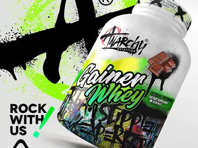 Anarchy brand for sale branding design graficdesign inspiring inspiringdesign label logo packaging sports supplements