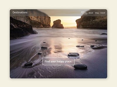 Destinations Website branding design ui ux web website website concept website design