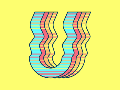 36 days of type U 36days u 36daysoftype experimental letter u type typeface typogaphy