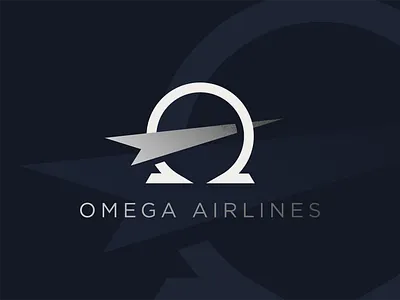 Omega Airlines Identity airline app airlines app branding design identity logo minimal omega typography ui ux