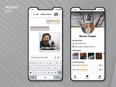 DailyUI013 - Direct messaging app dailyui dailyui013 design figma flat ios message message app messagering profile social ui ui design ux ux design