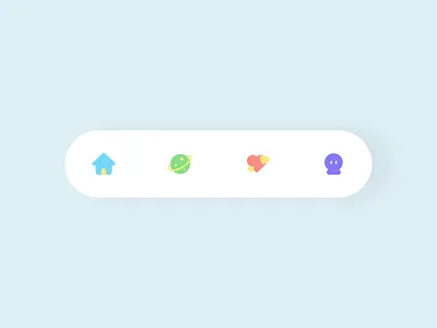 wave tabbar icon motion tabbar ui ux wave