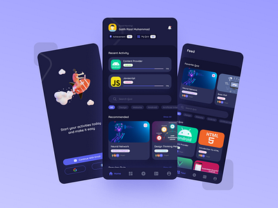 Quiz - Mobile App app dashboard app dashboard ui quiz quiz app ui ux