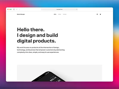 Site Refresh 2021 minimal portfolio ui ui design website design