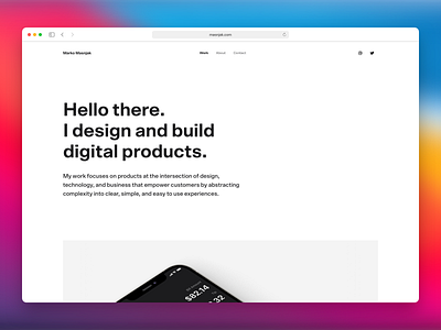 Site Refresh 2021 minimal portfolio ui ui design website design