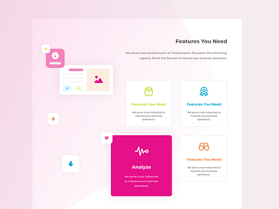 Template of Qwork adobexd analysis best2021 blog branding clean elegant element explore features home homepage illustration landingpage profile qwork simple trending uielements website