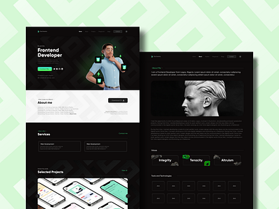 Frontend Developer Portfolio Website by Olapegba Olaifa on Dribbble