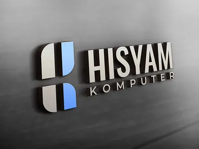 Hisyam Komputer Logo branding combination logo exclusive logo logo logo design logo mark logogram logos modern logo monogram logo