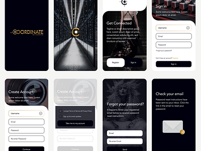 The Coordinate - App Design app design branding graphic design mobile ui