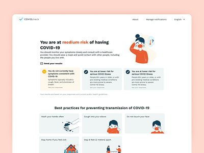 CovidCheck - Website covid covid 19 covid check covid test covid19 design health illustration ui ui design web design