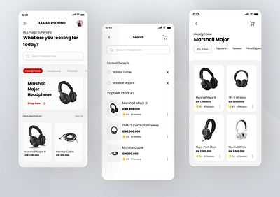 E-Commerce App app design minimal ui ux