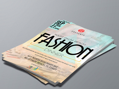 Fashion Dinner Flyer design dinner dinner flyer fashion flyer design graphic design graphics