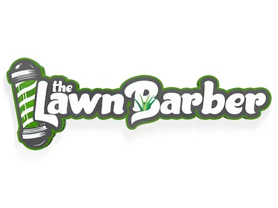 The Lawn Barber art branding clean design graphic design illustration logo minimal