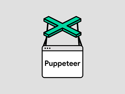 Puppeteer Logo app app design app logo branding design google grapgic design graphics green inspiration logo logo design logo mark logodesign logos logotype web design webdesign website website design