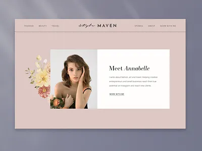 Meet Annabelle blog design fashion ui web