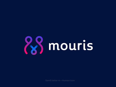 Mouris - Human Resource Web App Logo app icons app logo dashboard logo gradient logo human power logo human resource logo human science logo icon logo logodesign m human logo m logo man power logo management logo modern logo top logo design ideas 2021 web app logo website logo