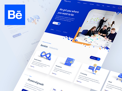 Objecitvity — Company Website 3d behance branding case study company design illustration ui ux webdesign website