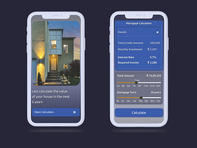 Mortgage Calculator @dailyui design figma mobile design