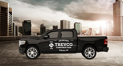 Trevco Construction | Branding, Style Guide, Business Cards branding business card carpenter construction logo
