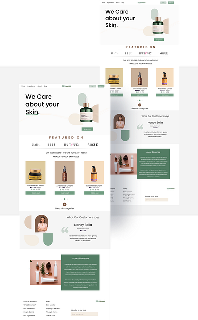 organic cosmetics product ecommerce web cosmetic designtrend ecommerce organic organicproducts skincare skinproductweb trends uiux uiuxdesigner webdesign