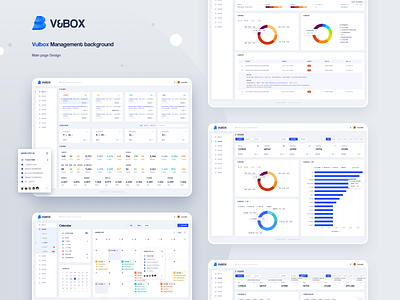 Vulbox Management background branding logo sketch typography ui web