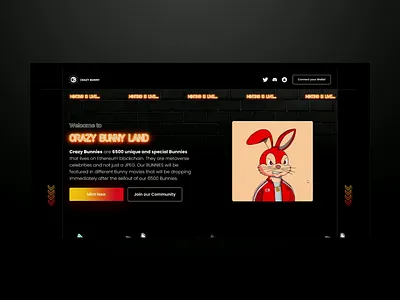 NFT Minting Site blockchain crypto design landingpage marketplace nft ui web3