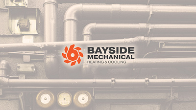 Bayside Mechanical | Branding, Business Card, Stationery branding business card heating and cooling hvac logo stationery