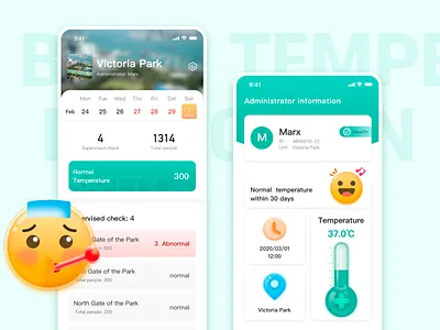 Temperature detection ui