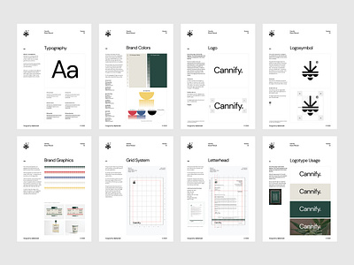 Cannify Brand Manual brand guideliness brand manual branding clean guideliness identity logo manual typographic typography