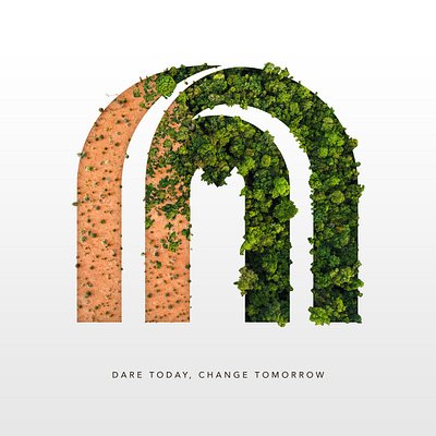 Majid Al Futtaim - Sustainability M Art 2021 art artist artwork design dubai logo logoart majidalfuttaim mart retail sustainability