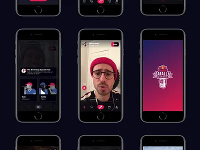 Red Bull - Batalla De Los Gallos content dark live motion music red bull ui ux video