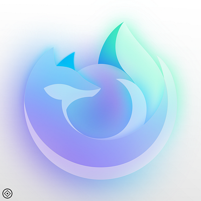 Day 11 FrostyFox 50minutes dailychallenge design figma figmadesign firefox firefox nightly frosted frostglass glass icon illustration vector vectorart