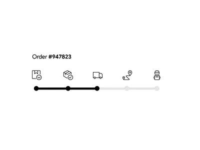 DailyUI Challenge 086 - Progress Bar dailyui dailyuichallenge delivery delivery status design flat minimal progress bar ui