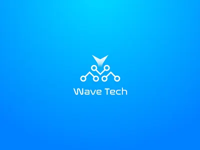 Wave Tech Logo Design best logo brand branding digital logo logo design logo designer tech logo technology wave wave icon wave tech logo wave tech logo design