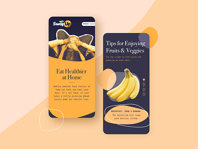 Swap Up adobe xd food health interactive interface mobile monospace serif ui web website