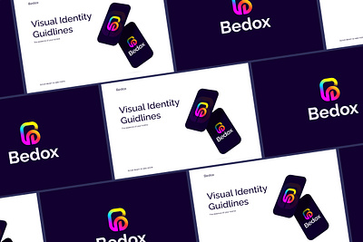 Bedox - Identity, Logo Design app app symbol b brand identity branding colorful design icon identity letter logo logo apps logo gram logo mark logo type logos mobile app real estate typography vector