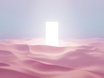 Holy Dunes 3d 3dart art blender blender3d blur design door dunes fog frish holy light noise render sand shine volumetrics wallpaper yung