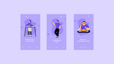 Food App Onboard Screens