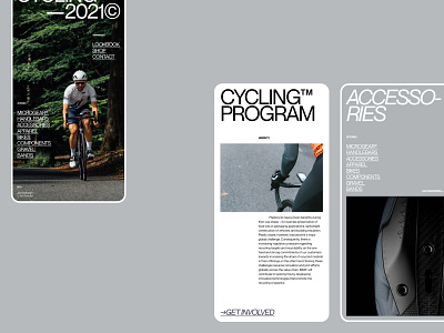 Layout (005) - Cycling Mobile bicycle bike clean cycling layout minimal mobile mobile app mobile design mobile ui sport sportswear ui web webdesign website website design