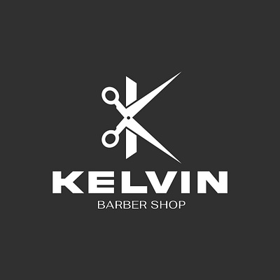 Kelvin Logo Identity barber barbershop brand brand identity logodesign