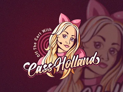 Podcast Design art brand identity creative logo cute girl design girl girl cute vector haand drawing icon design illustration mascot logo design podcast podcast logo portrait design professional logo vector art you tube logo